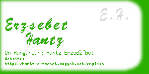 erzsebet hantz business card